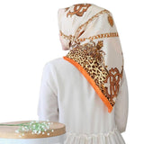 Women hijab scarf Fashion Imitation Silk Scarves large Square Muslim Scarf Printed Different Colors Lady Shawl