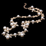 ZOSHI New Arrival fashion chunky luxury bubble simulated pearl pendant gold choker Necklace statement jewelry for women