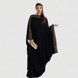 new arab elegant loose abaya kaftan islamic fashion muslim dress clothing design women black dubai abaya