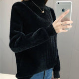 new casual sweater women winter warm pullover korean women clothing knitted sweater female 2019