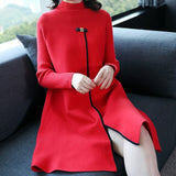 outside temperament turtleneck knitting render unlined upper garment of new comfortable sweater coat in autumn