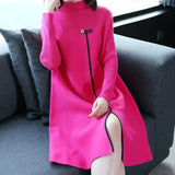 outside temperament turtleneck knitting render unlined upper garment of new comfortable sweater coat in autumn