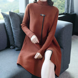 outside temperament turtleneck knitting render unlined upper garment of new comfortable sweater coat in autumn