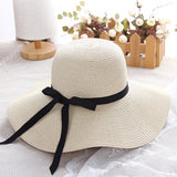 summer straw hat women big wide brim beach hat sun hat foldable sun block UV protection panama hat bone chapeu feminino