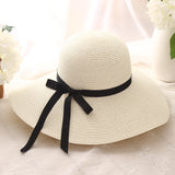 summer straw hat women big wide brim beach hat sun hat foldable sun block UV protection panama hat bone chapeu feminino